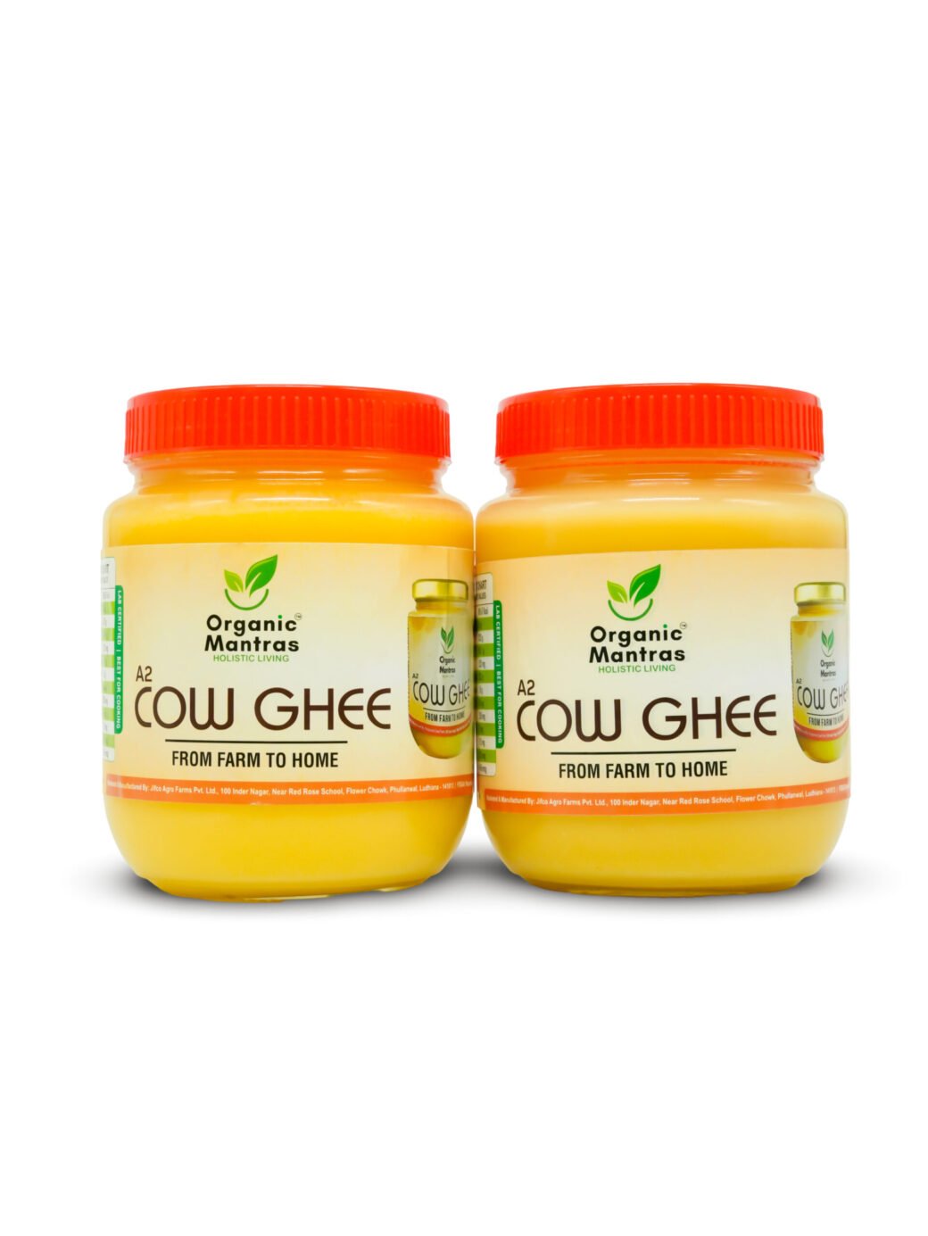 ORGANIC MANTRAS A2 Desi Cow Bilona Ghee, Made By Traditional Vedic Bilona Method 100% Pure 2000Ml