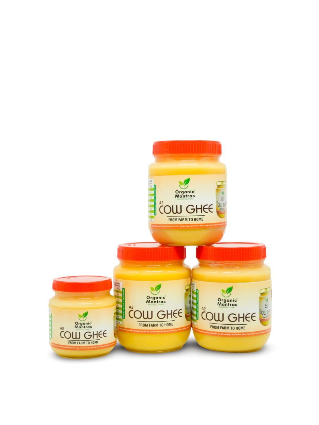 ORGANIC MANTRAS Pure A2 Desi Cow Ghee, Made By Traditional Vedic Bilona Method 100% Pure3500Ml