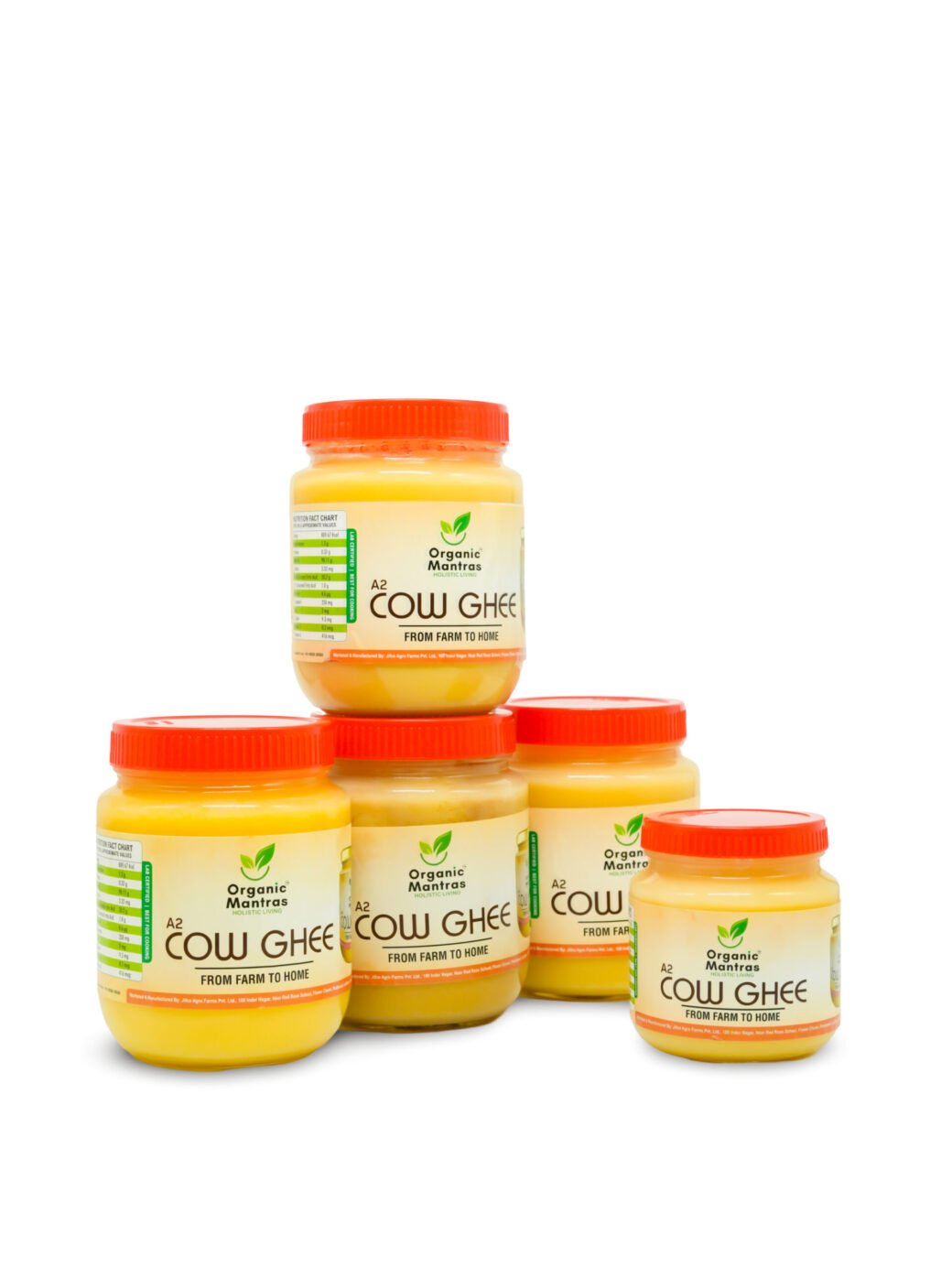 ORGANIC MANTRAS Pure A2 Desi Cow Ghee, Made By Traditional Vedic Bilona Method 100% Pure 4500Ml