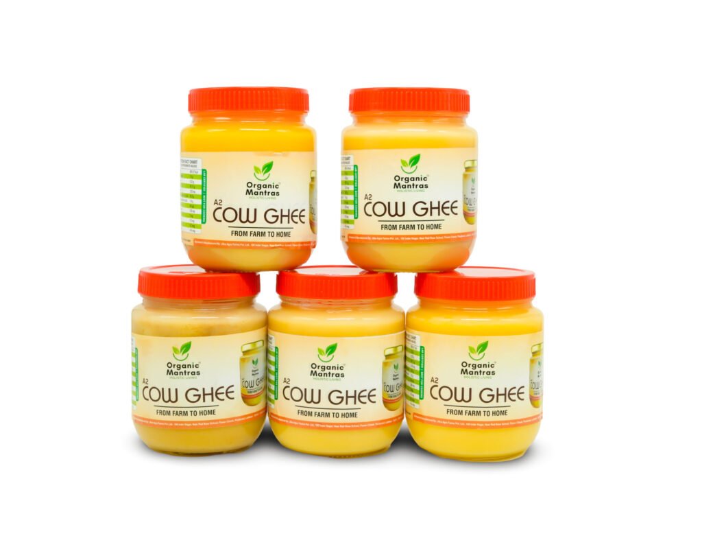 ORGANIC MANTRAS Pure A2 Desi Cow Ghee, Made By Traditional Vedic Bilona Method 100% Pure 5000Ml