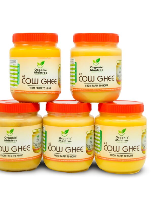 ORGANIC MANTRAS Pure A2 Desi Cow Ghee, Made By Traditional Vedic Bilona Method 100% Pure 5000Ml