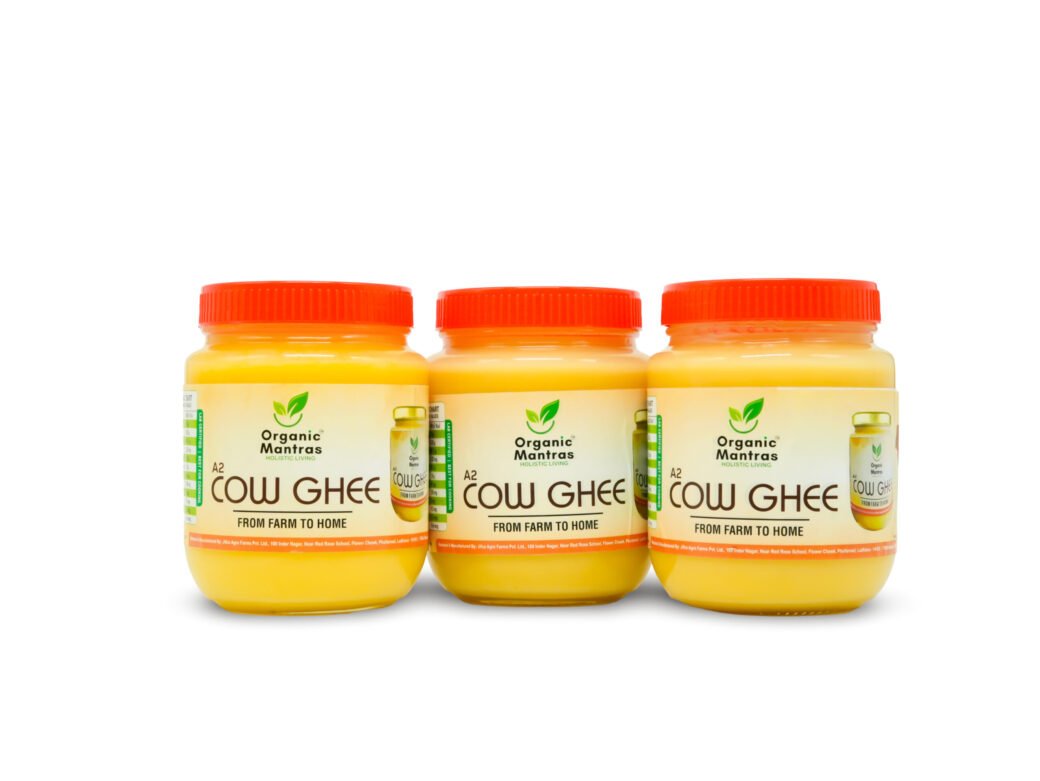 ORGANIC MANTRAS A2 Desi Cow Bilona Ghee, Made By Traditional Vedic Bilona Method 100% Pure 3000Ml