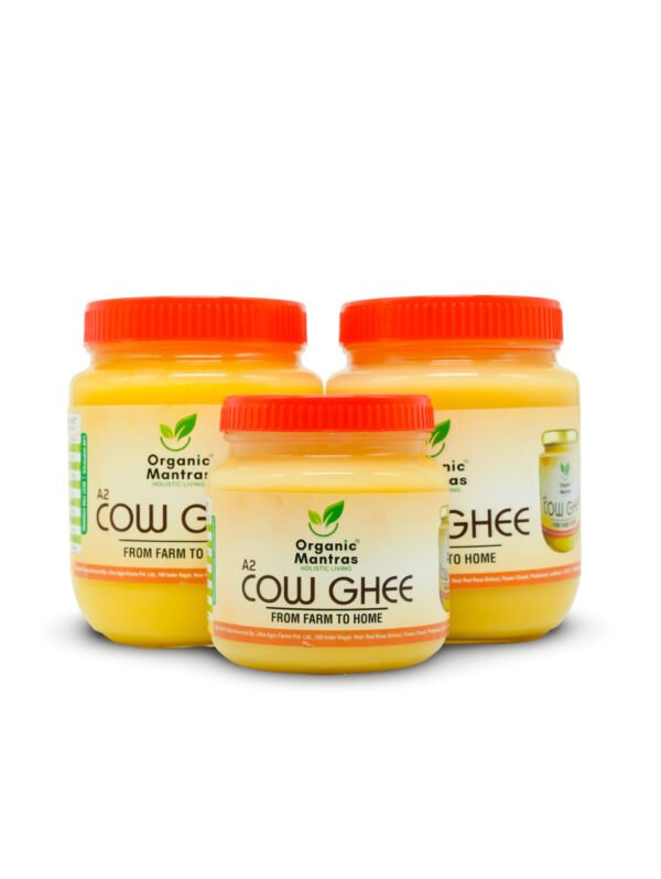 ORGANIC MANTRAS A2 Desi Cow Bilona Ghee, Made By Traditional Vedic Bilona Method 100% Pure 2500Ml