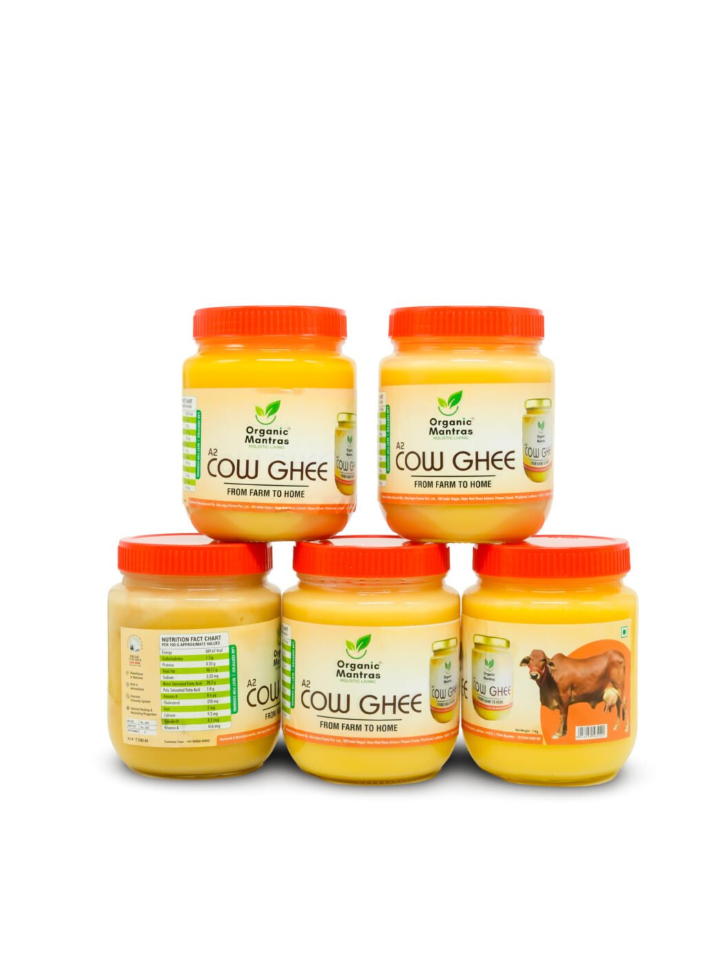 ORGANIC MANTRAS Pure A2 Desi Cow Ghee, Made By Traditional Vedic Bilona Method 100% Pure 5000Ml - Image 2