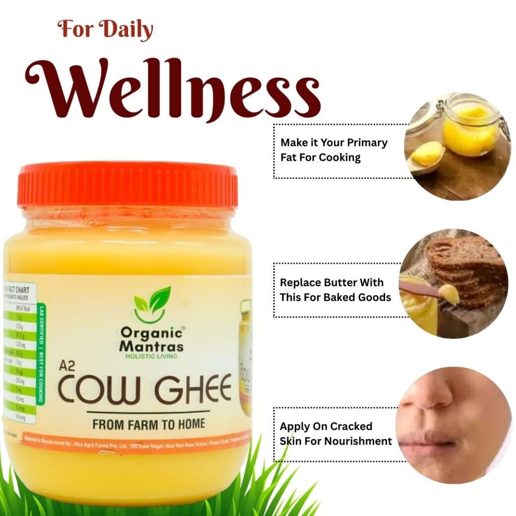 ORGANIC MANTRAS Pure A2 Desi Cow Ghee, Made By Traditional Vedic Bilona Method 100% Pure 5000Ml - Image 7